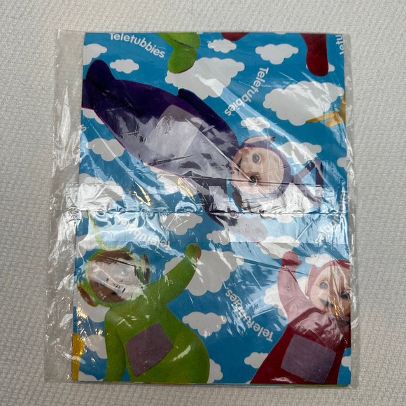 Vintage Teletubbies Wrapping Paper Gift Wrap 1 Sheet HTF NEW - Picture 2 of 2